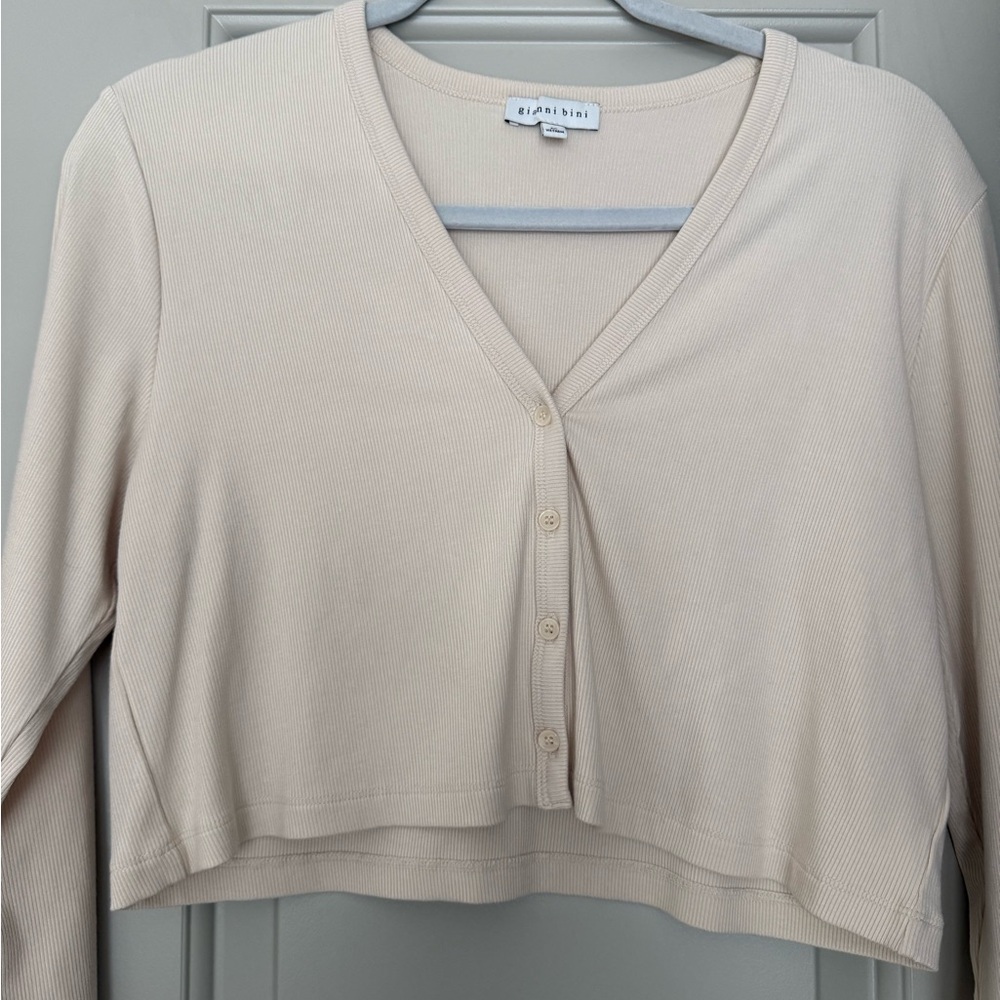 Gianni Bini Cream Knit Top